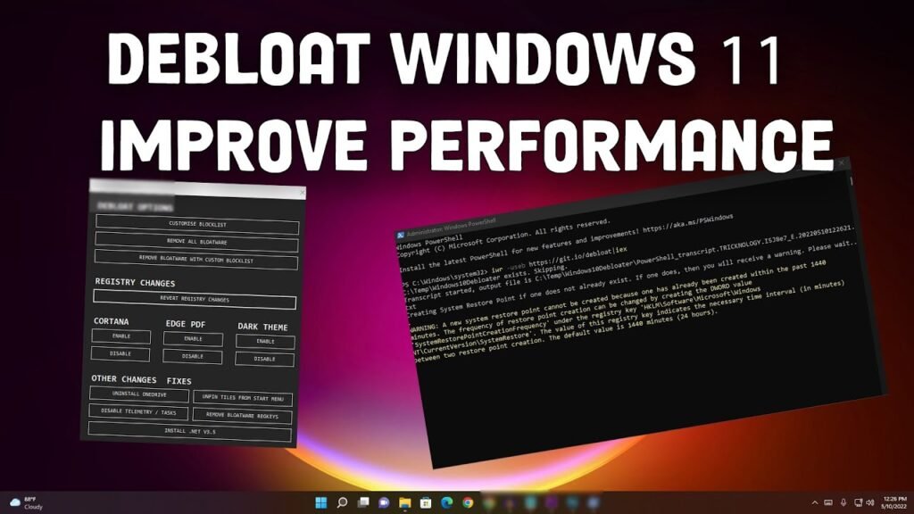 Debloat Windows 11 for Improved